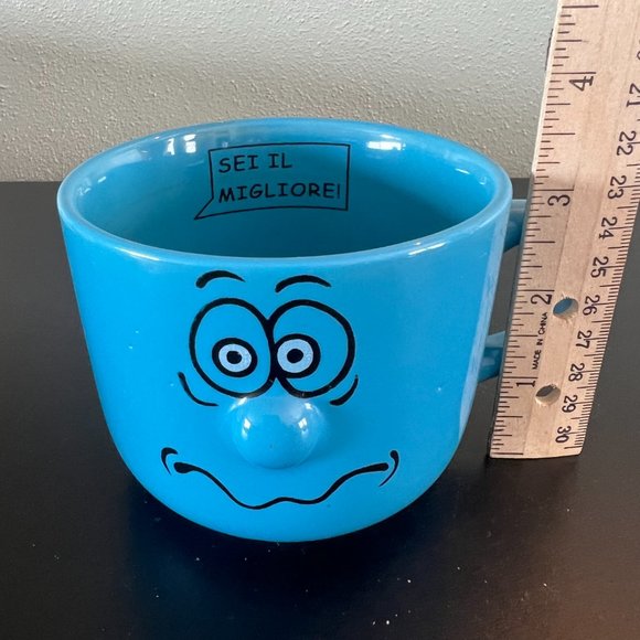 Anthropomorphic 3D Nose Mug Cup "SEI IL MIGLIORE!" YOU ARE THE BEST in Italian ~ - Picture 4 of 5